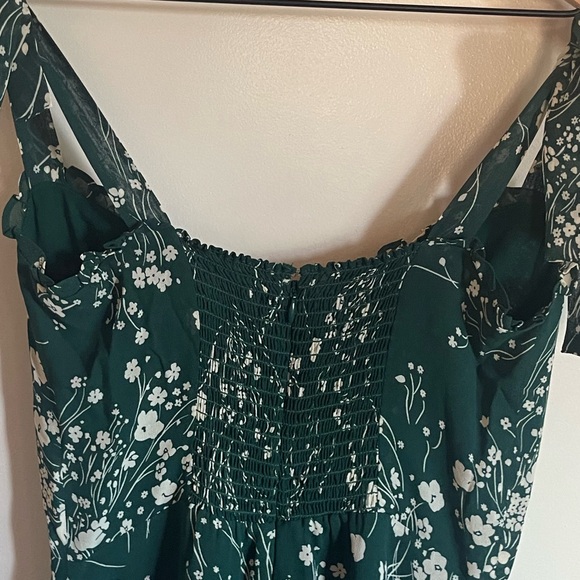 Reformation Green Floral Midi Dress - Picture 3 of 9